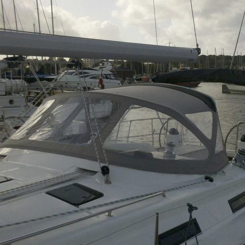 Capote de roof pour voilier - Bavaria 40 - KAPELL ANNAT - pour cockpit / structure en acier inoxydable / grise