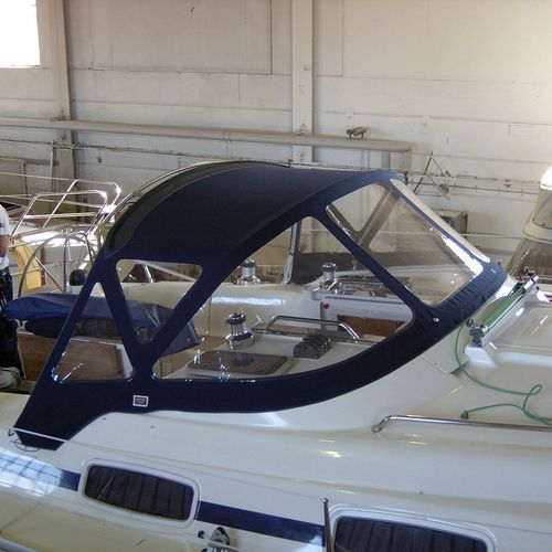 Capote de roof pour voilier - Bavaria 42 - KAPELL ANNAT - pour cockpit / structure en acier inoxydable / bleue