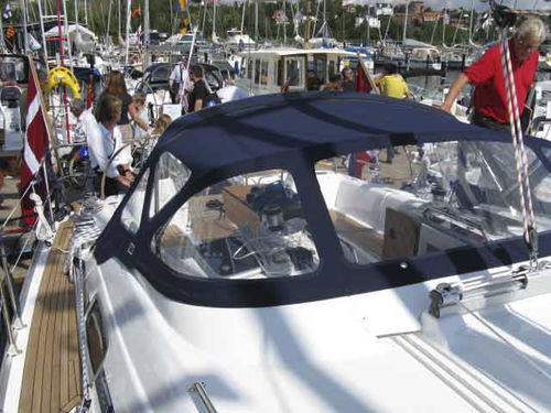 Capote de roof pour voilier - Bavaria 43 - KAPELL ANNAT - pour cockpit / structure en acier inoxydable / noire