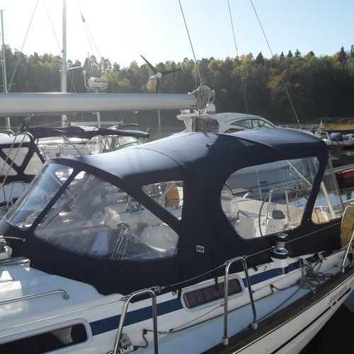 Capote de roof pour voilier - Bavaria 44 - KAPELL ANNAT - pour cockpit / structure en acier inoxydable / bleue