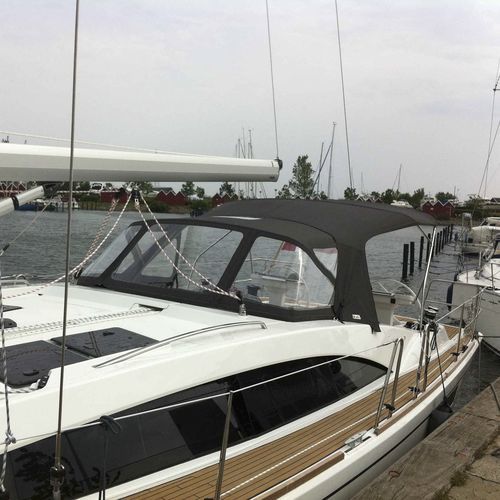 Capote de roof pour voilier - Bavaria 46 Vision - KAPELL ANNAT - pour cockpit / structure en acier inoxydable / noire