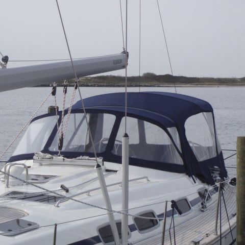 Capote de roof pour voilier - Bavaria 46 - KAPELL ANNAT - pour cockpit / structure en acier inoxydable / bleue