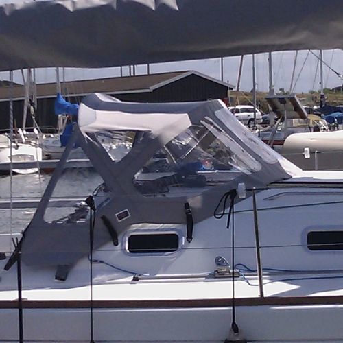 Capote de roof pour voilier - First 31.7 - KAPELL ANNAT - pour cockpit / structure en acier inoxydable / grise