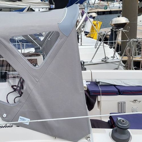 Capote de roof pour voilier - Delphia 29.2 - KAPELL ANNAT - pour cockpit / structure en acier inoxydable / grise