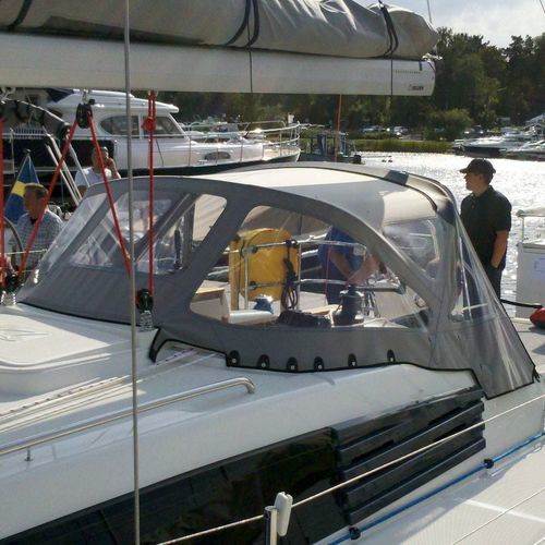 Capote de roof pour bateau - Delphia 31 - KAPELL ANNAT - pour cockpit / structure en acier inoxydable / grise