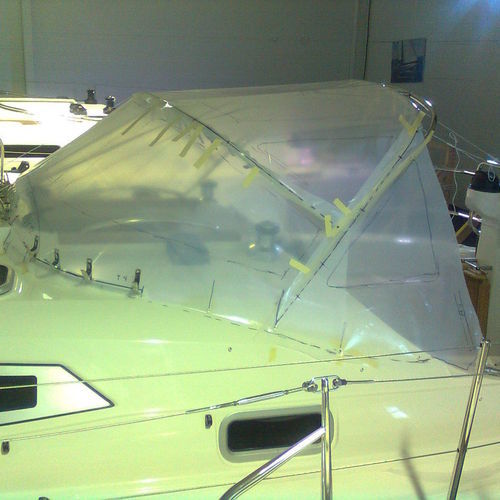 Capote de roof pour bateau - Delphia 33.3 - KAPELL ANNAT - pour cockpit / structure en acier inoxydable / blanche