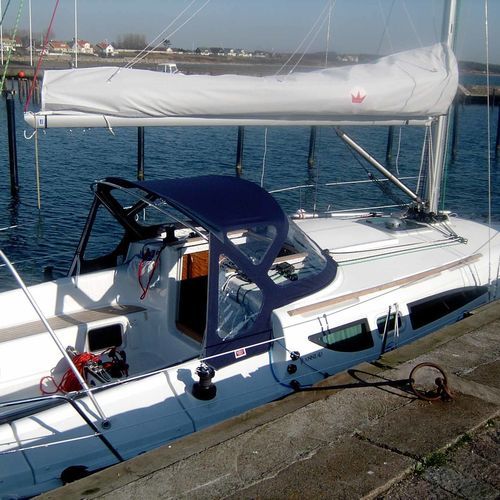Capote de roof pour voilier - Sun Odyssey 32 - KAPELL ANNAT - pour cockpit / structure en acier inoxydable / bleue