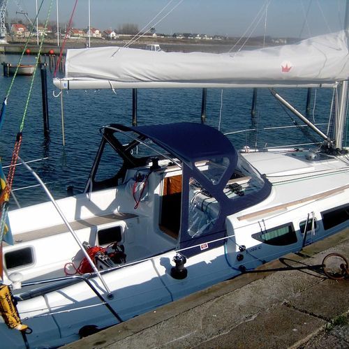 Capote de roof pour voilier - Sun Fast 32i - KAPELL ANNAT - pour cockpit / structure en acier inoxydable / bleue