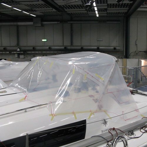 Capote de roof pour voilier - Sun Fast 3200 - KAPELL ANNAT - pour cockpit / structure en acier inoxydable / blanche