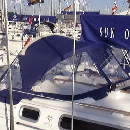 Capote de roof pour voilier - Sun Odyssey 32.2 - KAPELL ANNAT - pour cockpit / structure en acier inoxydable / bleue