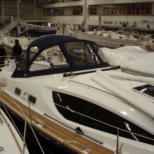 Capote de roof pour voilier - Sun Odyssey 39 DS - KAPELL ANNAT - pour cockpit / structure en acier inoxydable / bleue