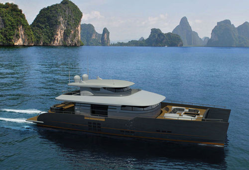 Motor-yacht catamaran à moteur - BLUE COAST 100’ POWER - Catamaris - de grande croisière / convertible / à fly