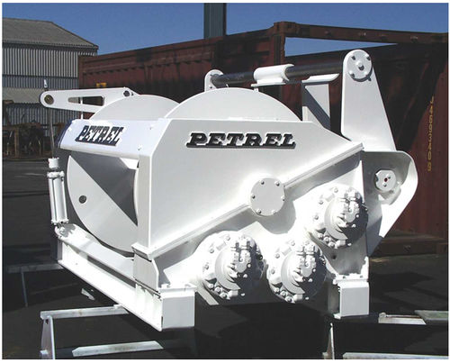 Treuil pour navire - TW-180-SAB-SI3(1350) - Petrel International - de chalut / à entraînement hydraulique / tambour simple