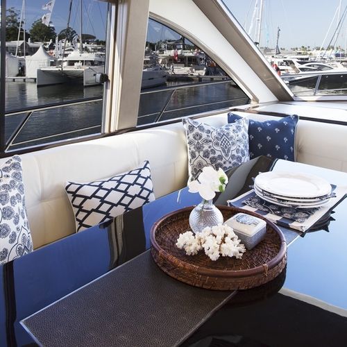 Coussin pour bain de soleil - FISHNET BROADWATER - 3Beaches Textiles - de cockpit / pour bateau