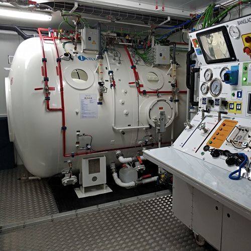 Caisson de recompression pour la plongée professionnelle - IB1 series - IBERCO - transportable
