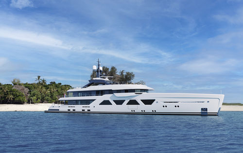 Mega-yacht de croisière - KHALIDAH - Amels - raised pilothouse / hybride