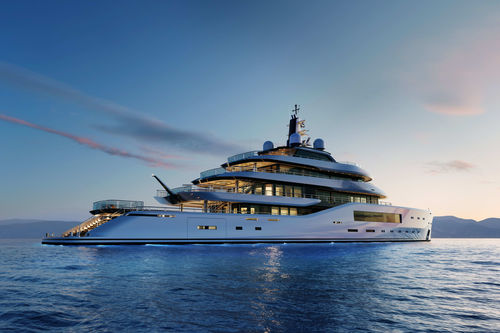 Mega-yacht de croisière - 80 - Amels - raised pilothouse / à étrave verticale / avec piscine