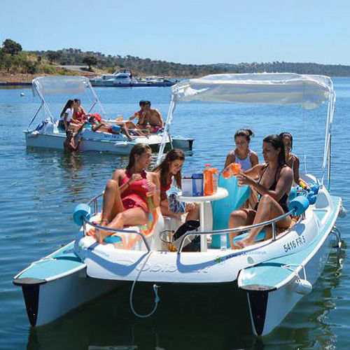 Coque open catamaran - OBIBOAT - WATT & BOAT - hors-bord / électrique / bimoteur