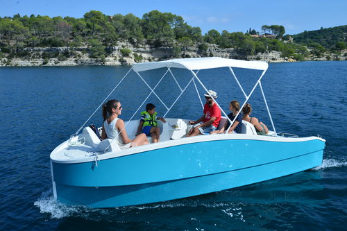 Coque open in-bord - SEDNA 50 - WATT & BOAT - électro-solaire / hybride / bimoteur
