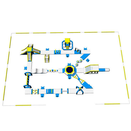 Jeu aquatique toboggan - 35*25m - RPG s.r.l. - parc / trampoline / rampe