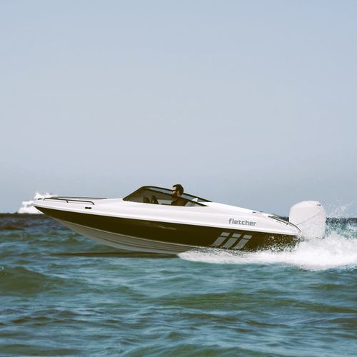 Runabout hors-bord - 15 GTO - Fletcher Boats - à double console / open / de ski nautique