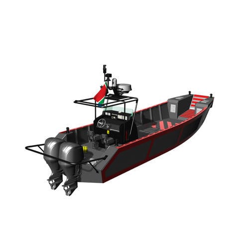 Bateau de travail - Blackout 1100 - KND Naval Design - hors-bord / en PEHD / coque rigide