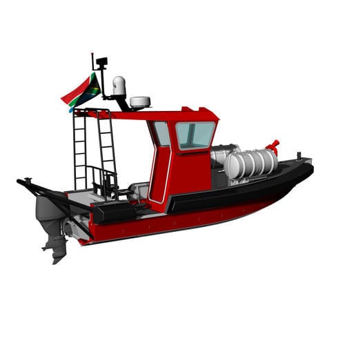 Bateau pompier - Navigator 6  - KND Naval Design - hors-bord / en aluminium / coque rigide