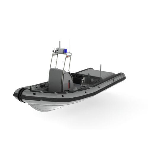Bateau de surveillance - Navigator 720 IBM - KND Naval Design - in-bord / en aluminium / RIB