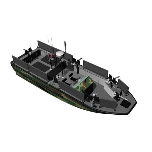 Bateau de surveillance - SHADOWHAWK 10 RR - KND Naval Design - in-bord hydrojet / en aluminium / coque rigide