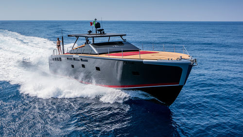 Motor-yacht de croisière - RIDOC - Baglietto spa - open / coque planante / en aluminium
