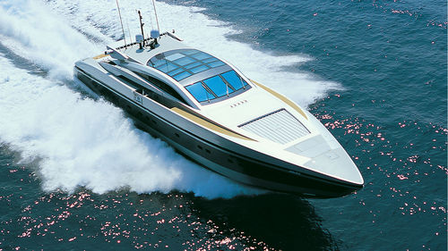 Super-yacht de croisière - ASTARTE - Baglietto spa - avec timonerie / 4 cabines / coque planante