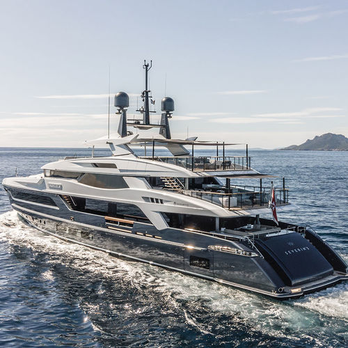 Mega-yacht de croisière - SEVERIN°S - Baglietto spa - raised pilothouse / en acier