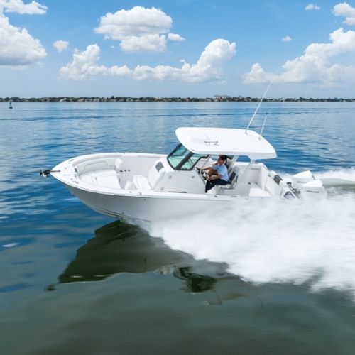 Coque open hors-bord - 28CC - Bertram - bimoteur / à console centrale / max. 12 personnes