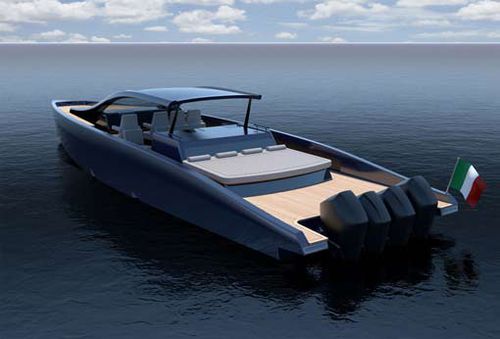Motor-yacht de croisière - M47P  - Mylius Yachts - open / soft-top / horsbord