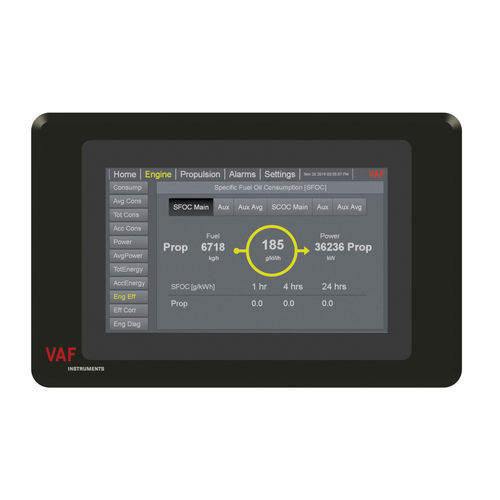 Tableau de contrôle pour navire - PEM-4 - VAF Instruments B.V. - pour réservoir de carburant / pour propulsion / tactile