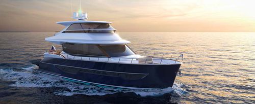 Motor-yacht de croisière - 66  - Burger Boat Company - à fly / 3 cabines / en aluminium