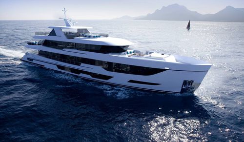 Super-yacht de croisière - 147' ATRIUM - Burger Boat Company - avec timonerie / en aluminium