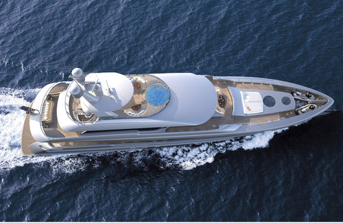 Super-yacht de croisière - 144' TRI-DECK - Burger Boat Company - avec timonerie / 5 cabines / à déplacement