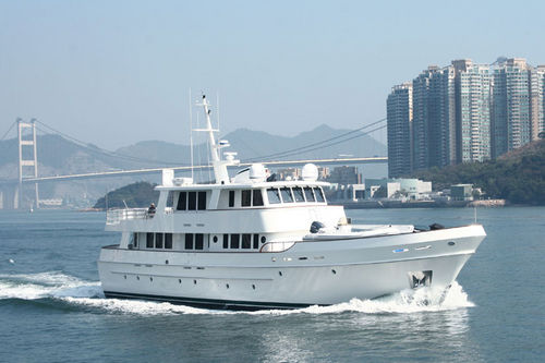 Motor-yacht offshore - Serenity 90 - Cheoy Lee - explorer / raised pilothouse / coque semi-planante