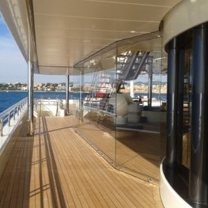 Vitrage pour yacht - GL YACHTVERGLASUNG GMBH - résistant au feu