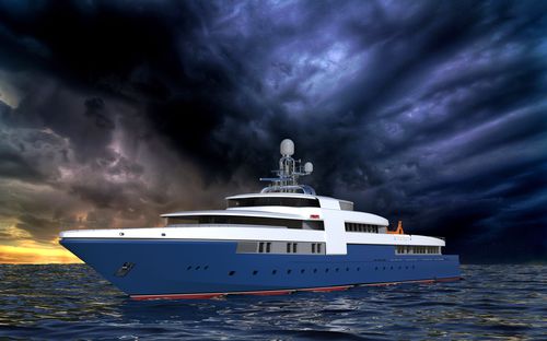 Mega-yacht de croisière - 82m - Brythonic Yachts - en acier / en aluminium / avec piscine
