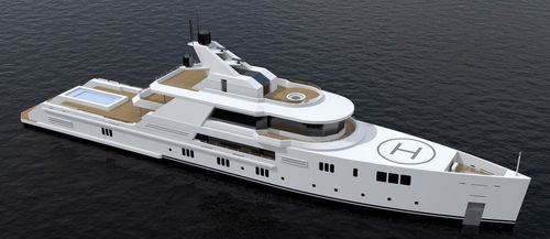 Super-yacht de croisière - 75m - Brythonic Yachts - en acier / aluminium / polaire