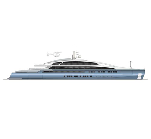 Mega-yacht de croisière - 90m - Brythonic Yachts - en acier / aluminium / avec piscine