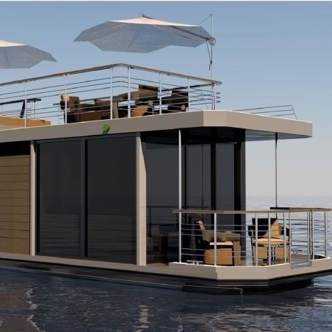 Bateau maison catamaran - Brythonic Yachts - hors-bord / en aluminium / en HDPE