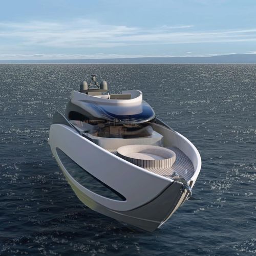Motor-yacht de croisière - Cloud-9 - Brythonic Yachts - à fly / 3 cabines / aluminium