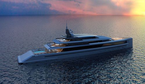 Mega-yacht de croisière - 80m - Brythonic Yachts - raised pilothouse / en aluminium / avec piscine