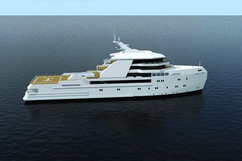 Mega-yacht de croisière - 80m Shadow - Brythonic Yachts - avec timonerie / 7 cabines / en acier