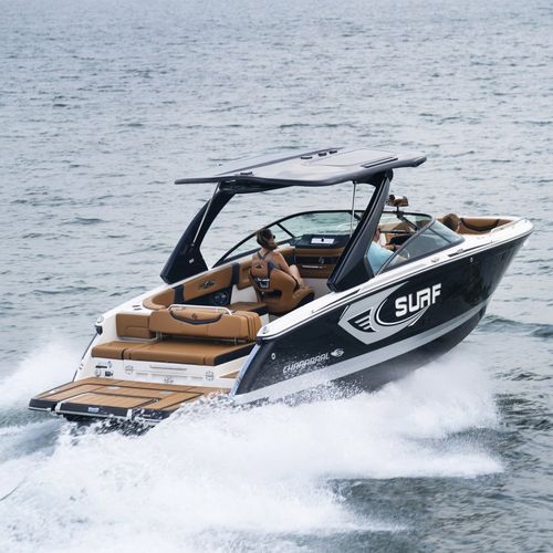 Runabout in-bord - 28 SURF - Chaparral - à double console / bow-rider / open