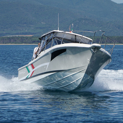 Bateau de pêche-promenade hors-bord - T280 Fuoribordo - Tuccoli - Technology Boats - bimoteur / coque planante / hard-top