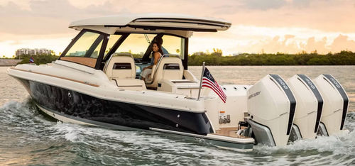 Vedette hors-bord - CALYPSO 35 - Chris Craft - trimoteur / open / à double console